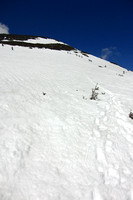 View Uphill from Alpine Garden - Summit Towards Top-left (Out-of-View)