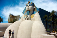 Jane and Sphinx at the Luxor