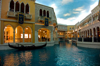 Gondolas amidst Grand Canal Shops