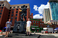 Ben, Ryan, and a Famous Oriole Near Sports Pubs and Orioles Stadium