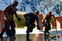 Just-unveiled Bronze Sculpture Memorializing the French Connection at Sabres' Alumni Plaza