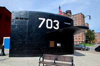 Sub Aft-section marks Entrance to the Naval & Military Park