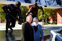 Hockey Great Gilbert Perreault and Sculptor Jerry McKenna