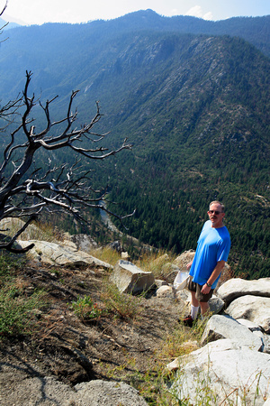 Shots 8-11: Scenery from Top of Cedar Grove Overlook - Kings Canyon NP