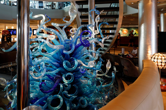 Glass Art in Atrium on Deck 7